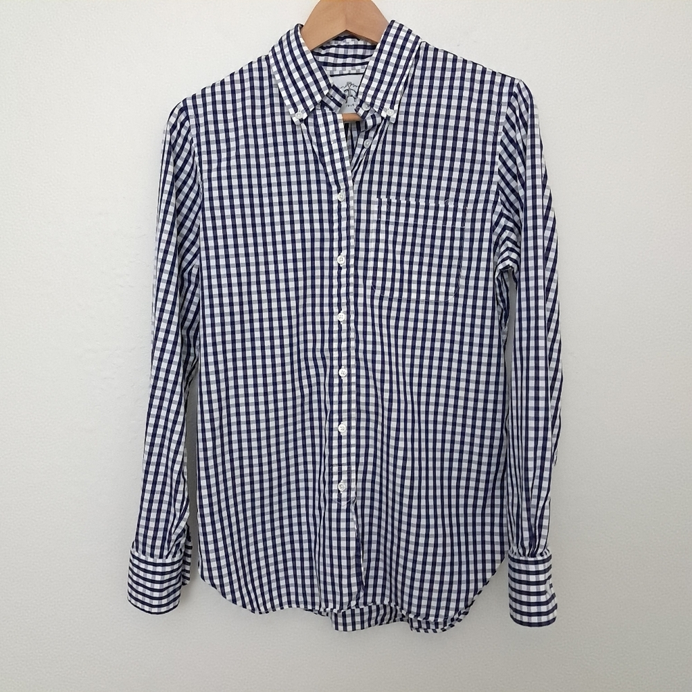 Brooks Brothers Thom Browne Black Fleece 1818 Gingham Plaid Button Down Shirt
